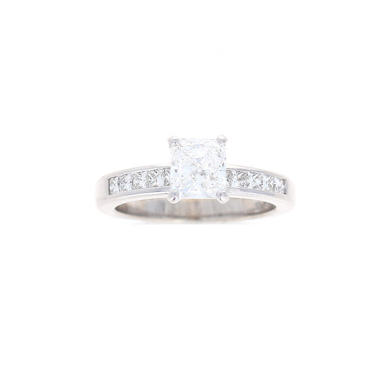 Ladies 14kt White Gold 0.91ct Diamond Engagement Ring