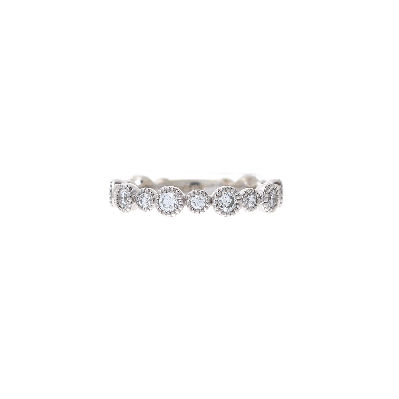 Ladies 14kt White Gold 0.73cts Diamond Wedding Band