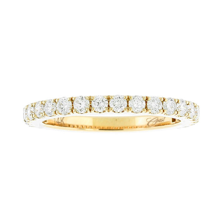 Ladies 14kt Yellow Gold 0.38cts Diamond Wedding Band
