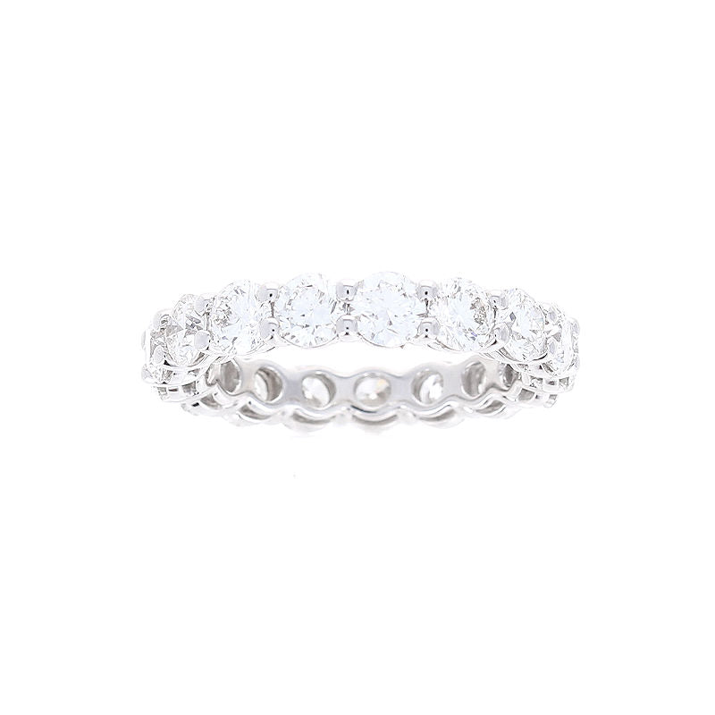 Ladies Platinum 4.01cts Diamond Wedding Band