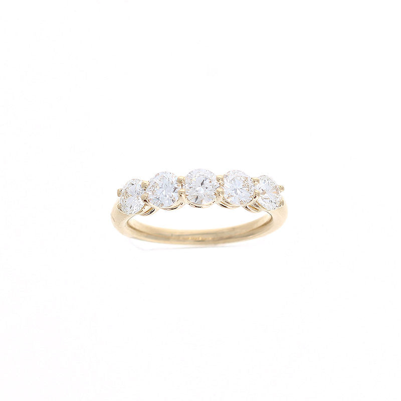 Ladies 14kt Yellow Gold 1.53cts Diamond Wedding Band