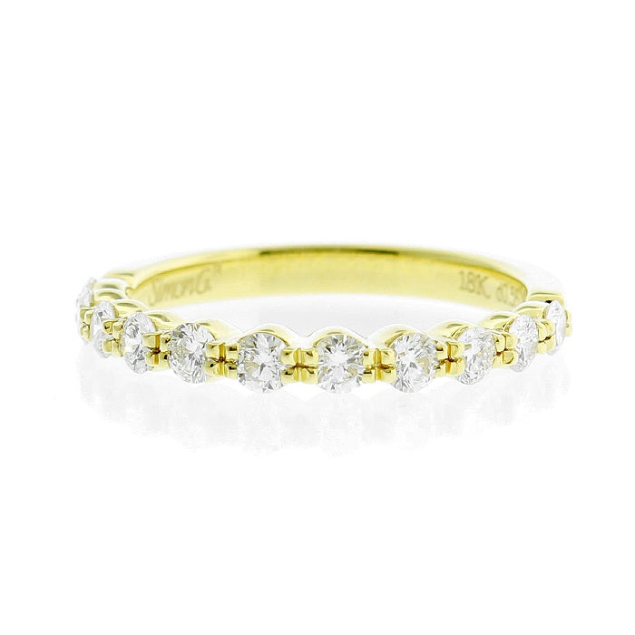 Ladies 18kt Yellow Gold 0.60cts Diamond Wedding Band
