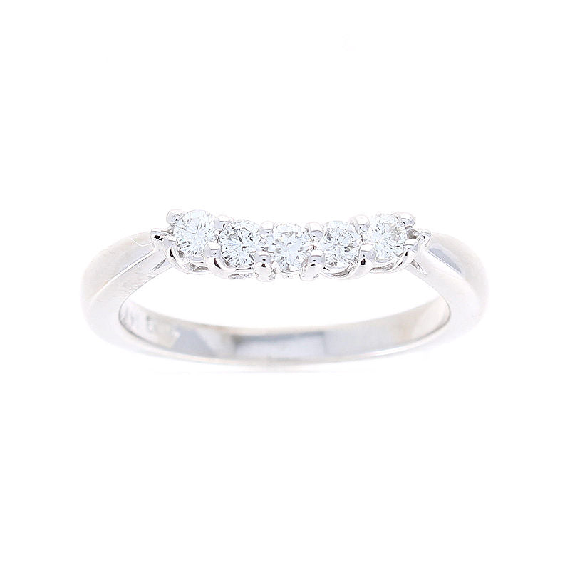 Ladies 14kt White Gold 0.30cts Diamond Wedding Band