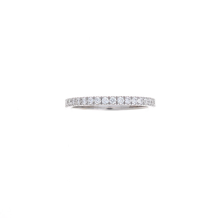 Ladies 14kt White Gold 0.17cts Diamond Wedding Band