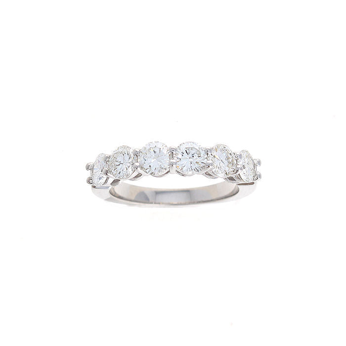 Ladies 14kt White Gold 1.52cts Diamond Wedding Band