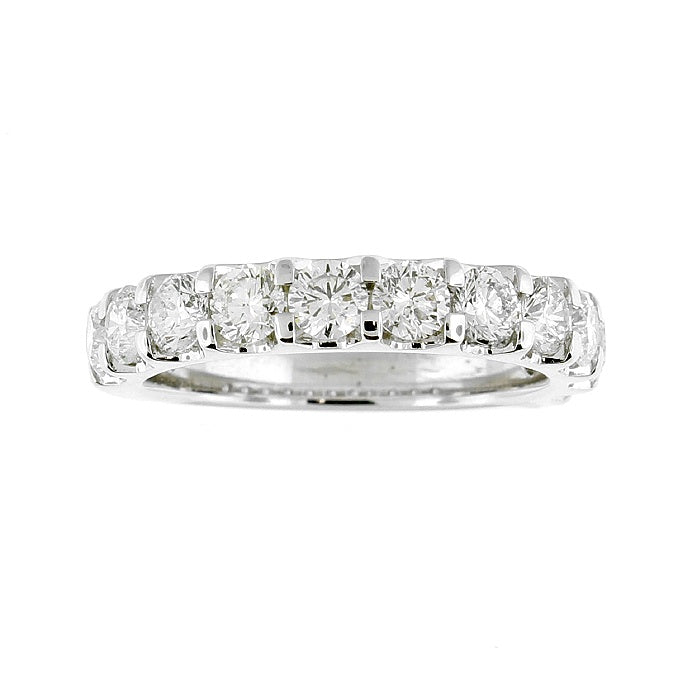 Ladies 14kt White Gold 1.51cts Diamond Wedding Band