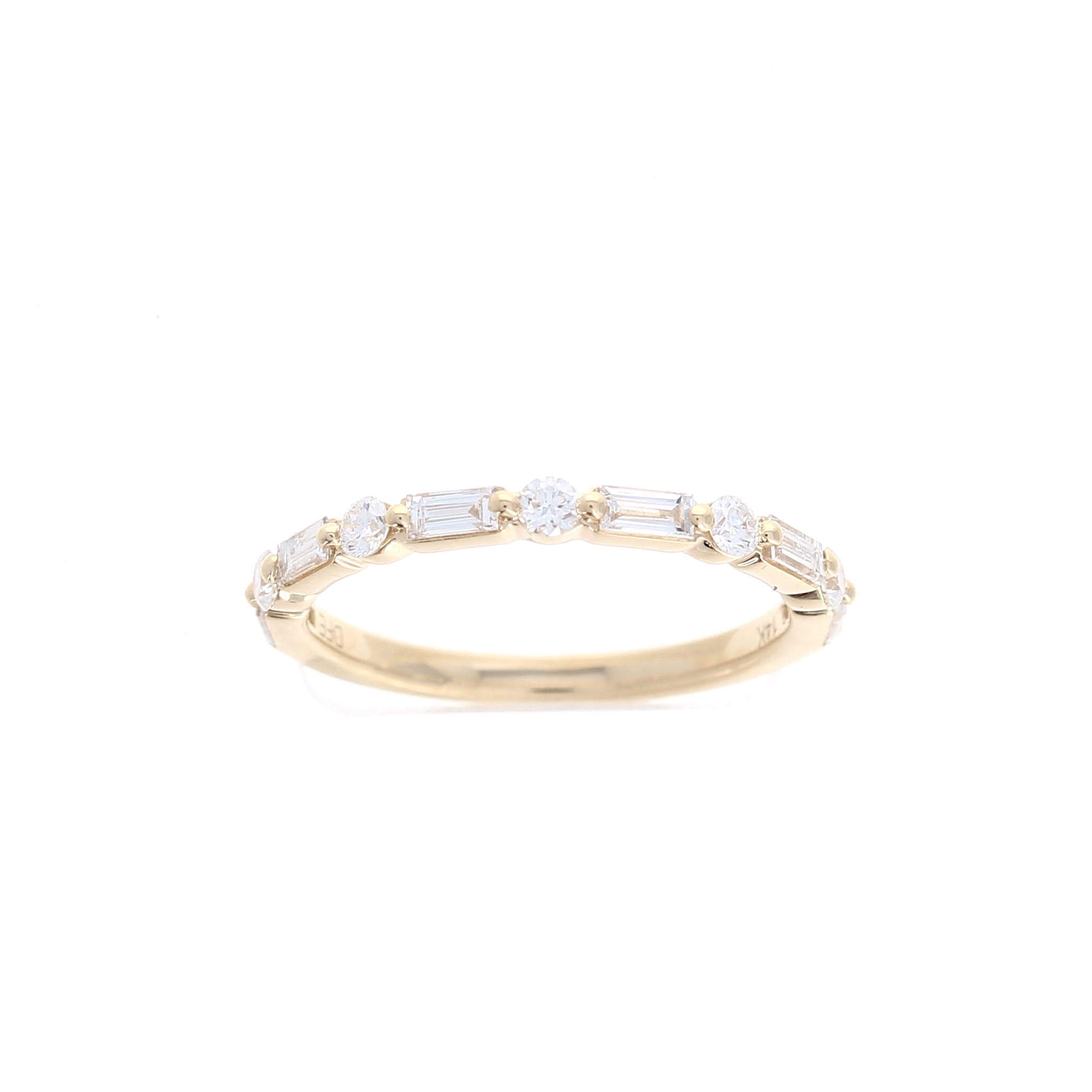 Ladies 14kt Yellow Gold 0.50cts Diamond Wedding Band