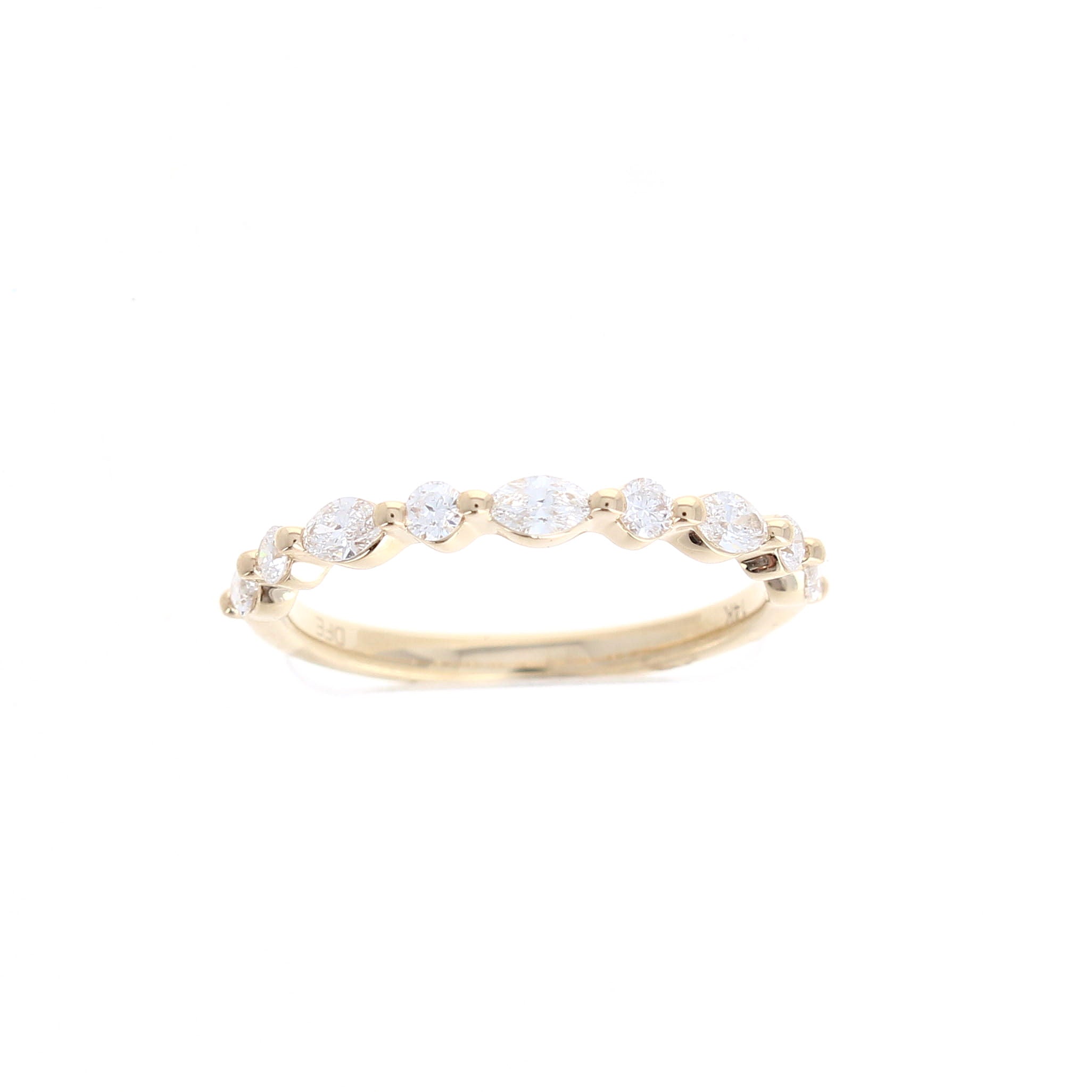 Ladies 14kt Yellow Gold 0.52cts Diamond Wedding Band