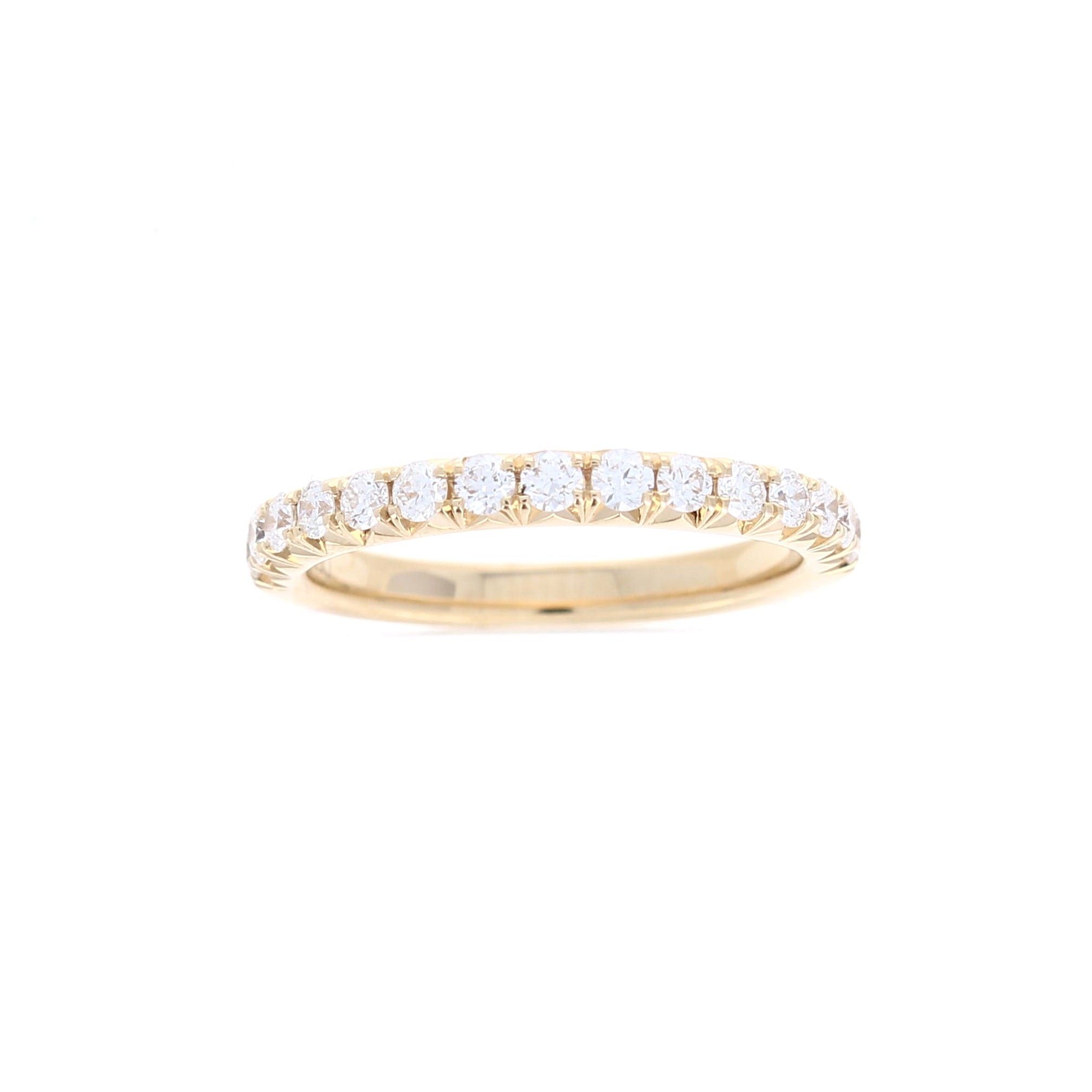 Ladies 14kt Yellow Gold 0.50cts Diamond Wedding Band