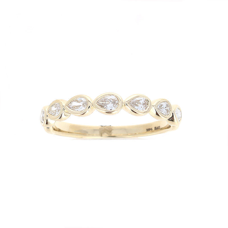 Ladies 14kt Yellow Gold 0.37cts Diamond Wedding Band