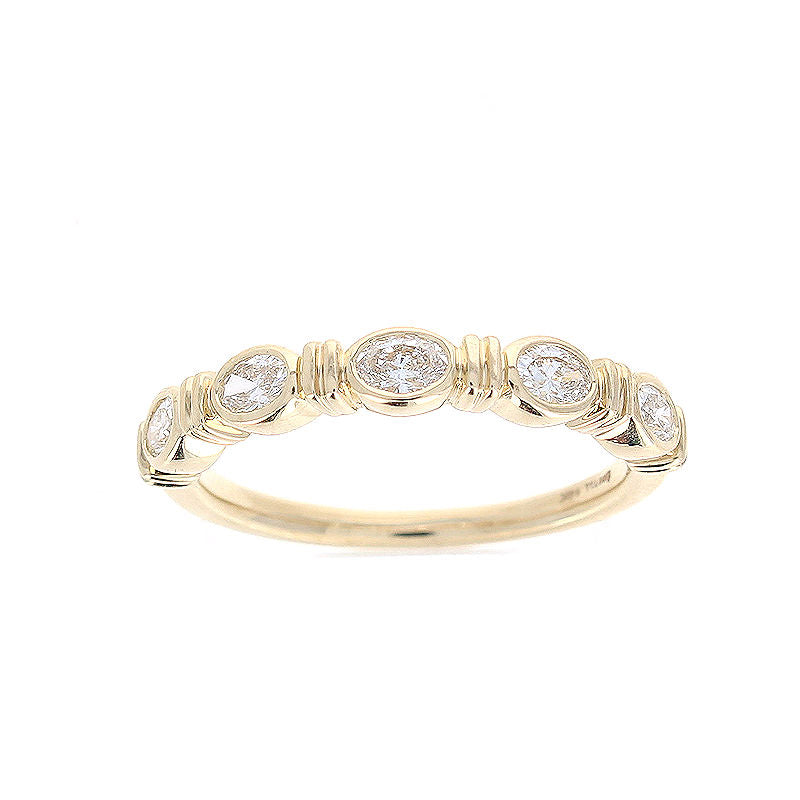 Ladies 14kt Yellow Gold 0.50cts Diamond Wedding Band