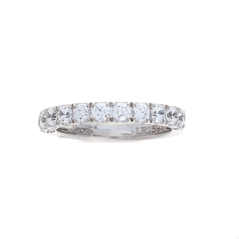 Ladies 18kt White Gold Diamond Sample Wedding Band