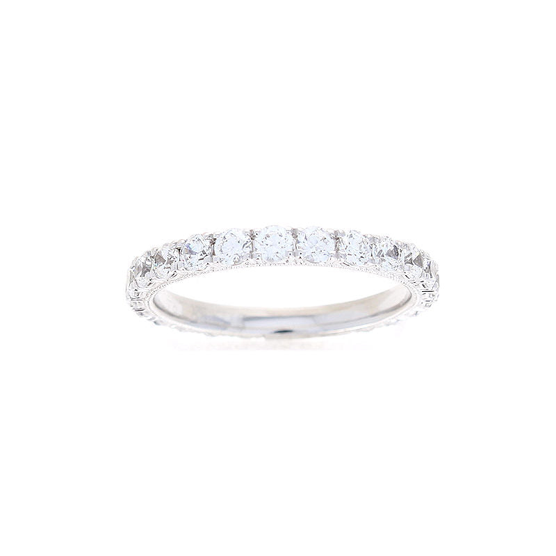 Ladies 18kt White Gold Diamond Sample Wedding Band by Simon G