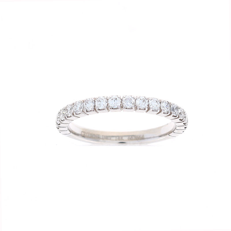 Ladies 14kt White Gold 0.57cts Diamond Wedding Band