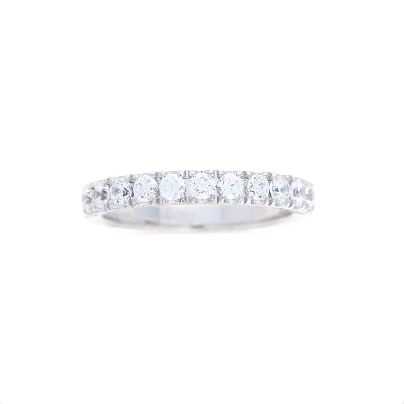 Ladies 14kt White Gold Diamond Wedding Sample Band