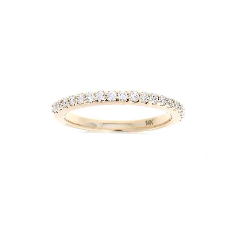 Ladies 14kt Yellow Gold 0.28cts Diamond Wedding Band