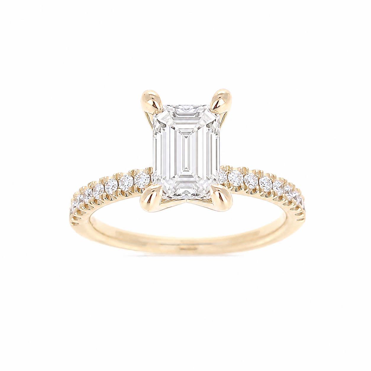 Ladies 14kt Yellow Gold 0.25ct Diamond Engagement Ring Setting