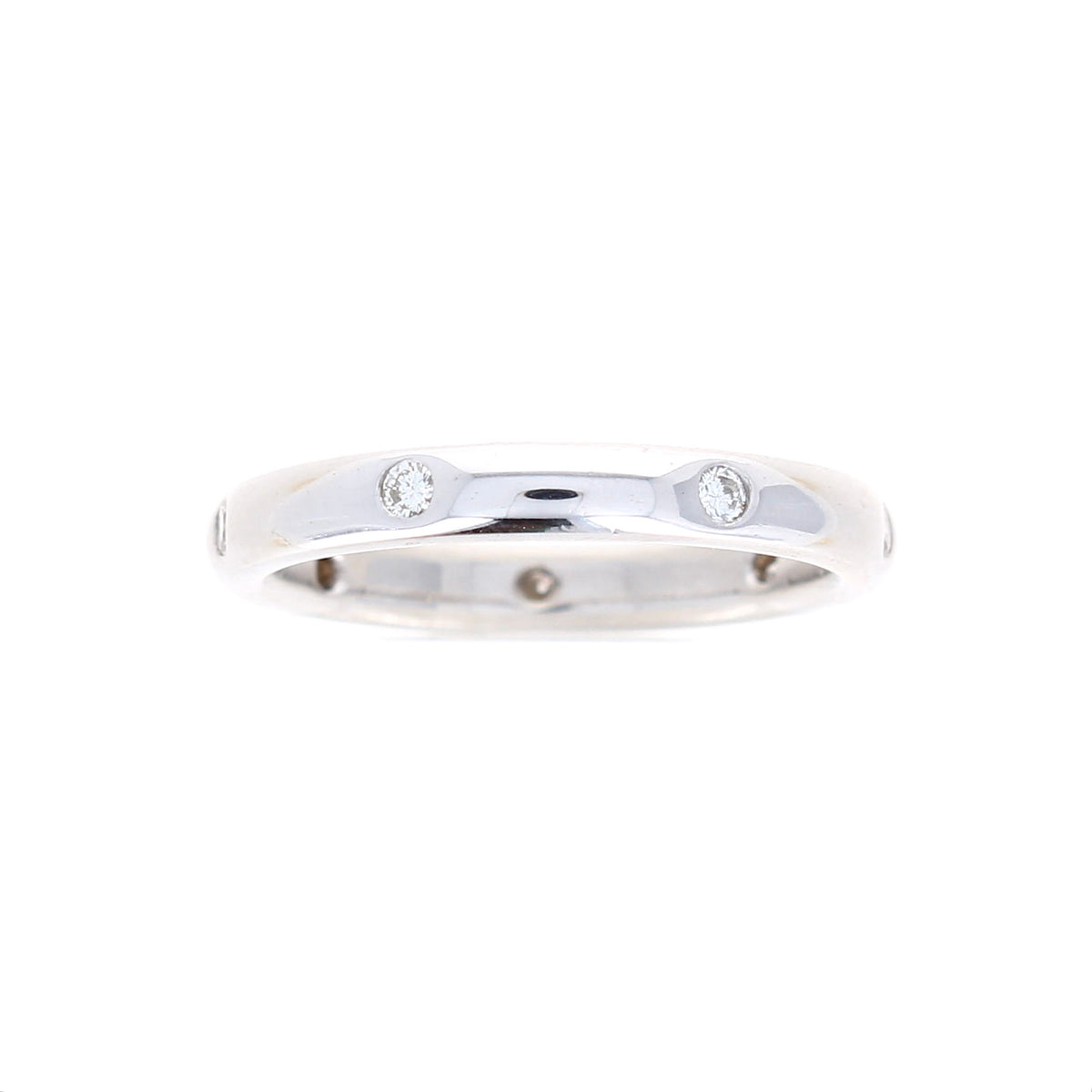 Ladies 14kt White Gold 0.21cts Diamond Wedding Band