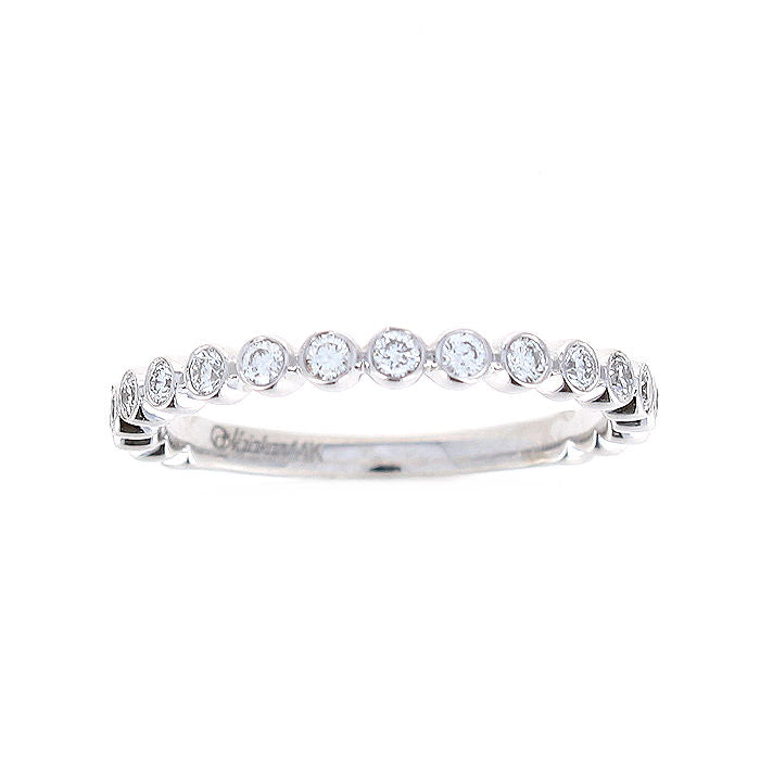 Ladies 14kt White Gold 0.38cts Diamond Wedding Band