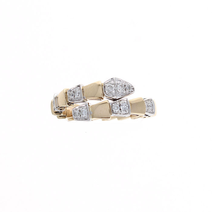 Ladies 14kt Yellow and White 0.27cts Diamond Ring
