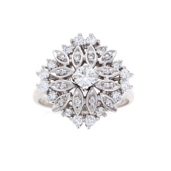 Ladies 14kt White Gold 0.85cts Diamond Ring