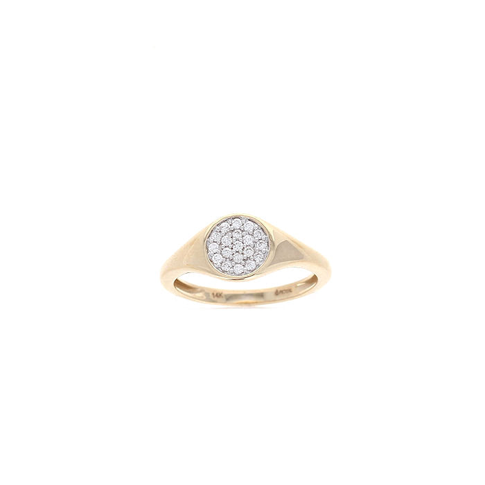 Ladies 14kt Yellow Gold 0.16cts Diamond Ring