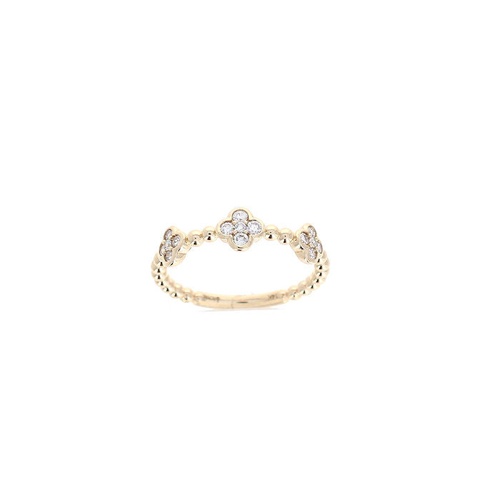 Ladies 14kt Yellow Gold 0.25cts Diamond Wedding Band