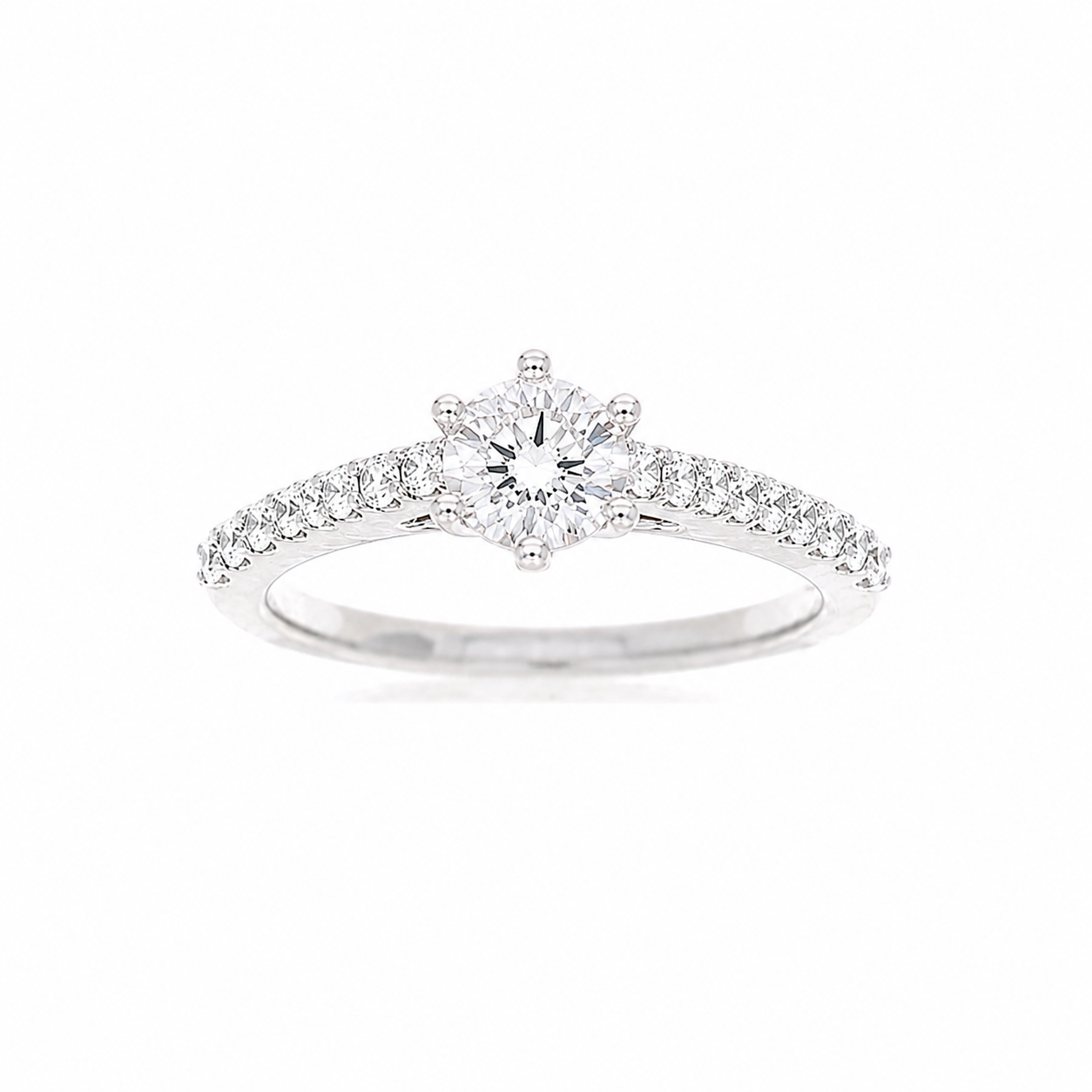Ladies Platinum 0.36cts Diamond Engagement Ring Setting