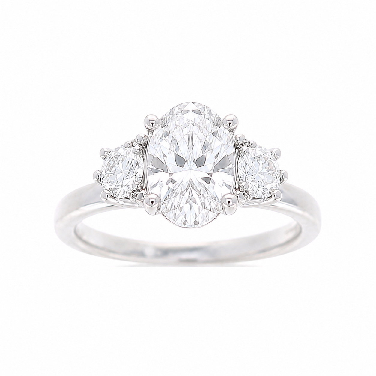 Ladies 14kt White Gold 0.19cts Diamond Engagement Ring Setting