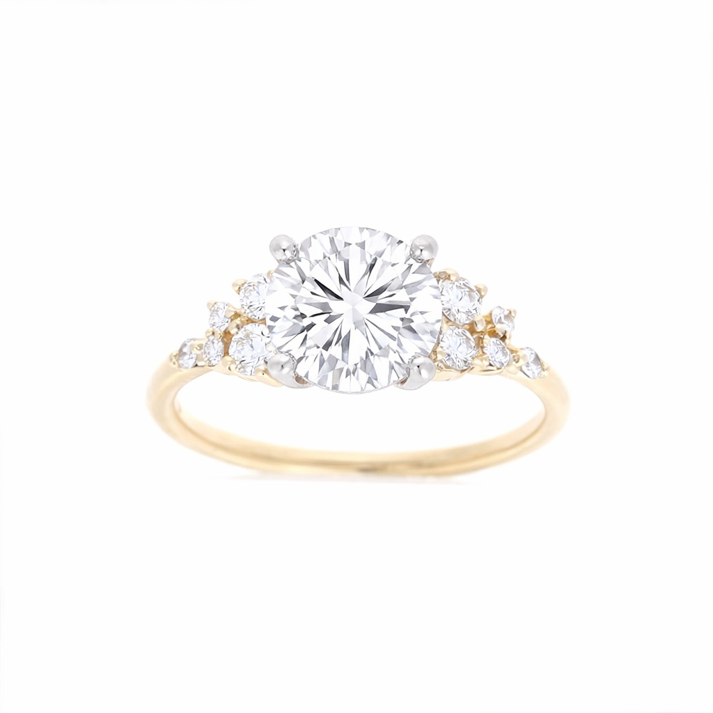 Ladies 14kt Yellow Gold 0.25cts Diamond Engagement Ring Setting