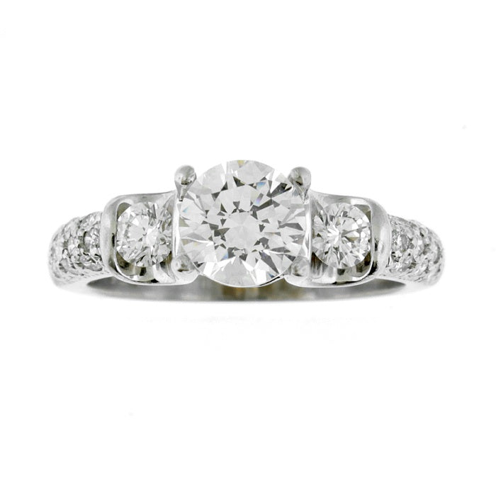 Ladies 18kt White Gold 0.62cts Diamond Engagement Ring Setting