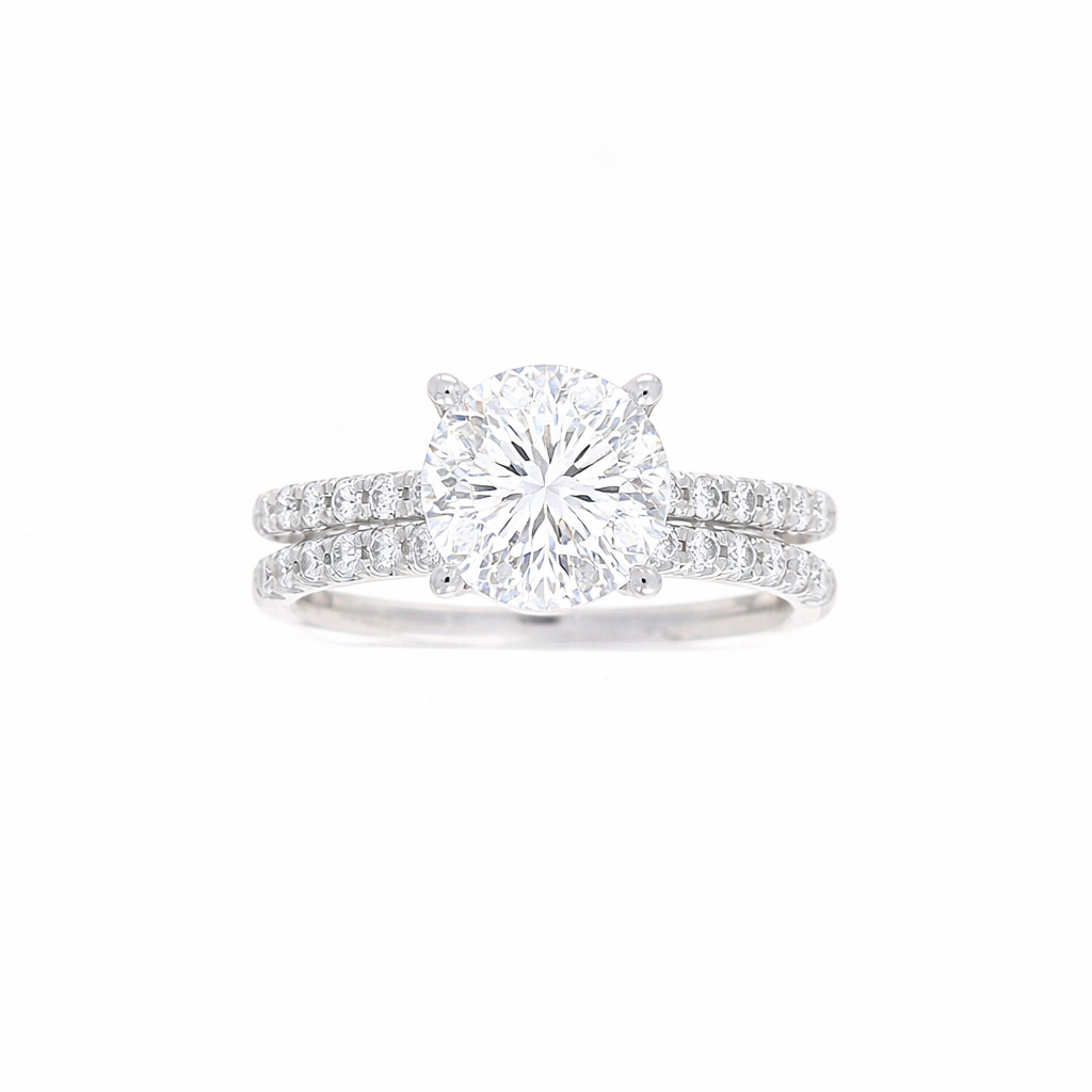 Ladies Platinum 0.28cts Diamond Engagement Ring Setting