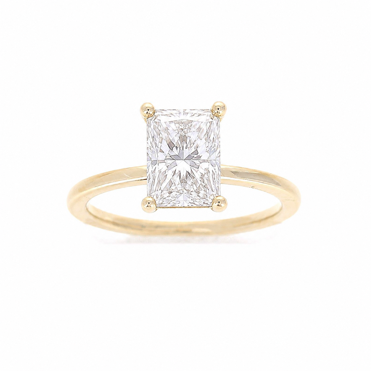Ladies 14kt Yellow Gold 0.08ct Diamond Engagement Ring Setting