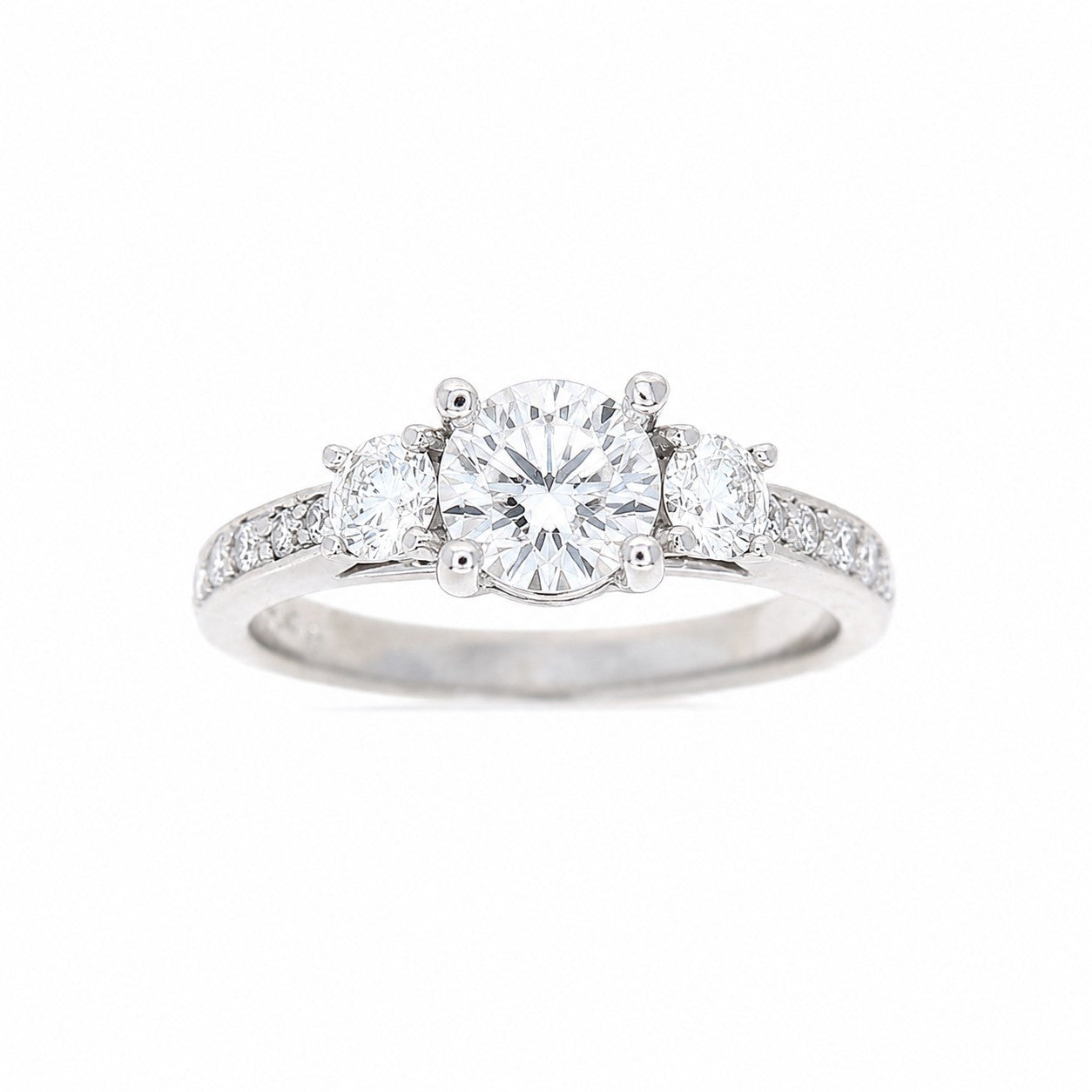 Ladies Platinum 0.40cts Diamond Engagement Ring Setting