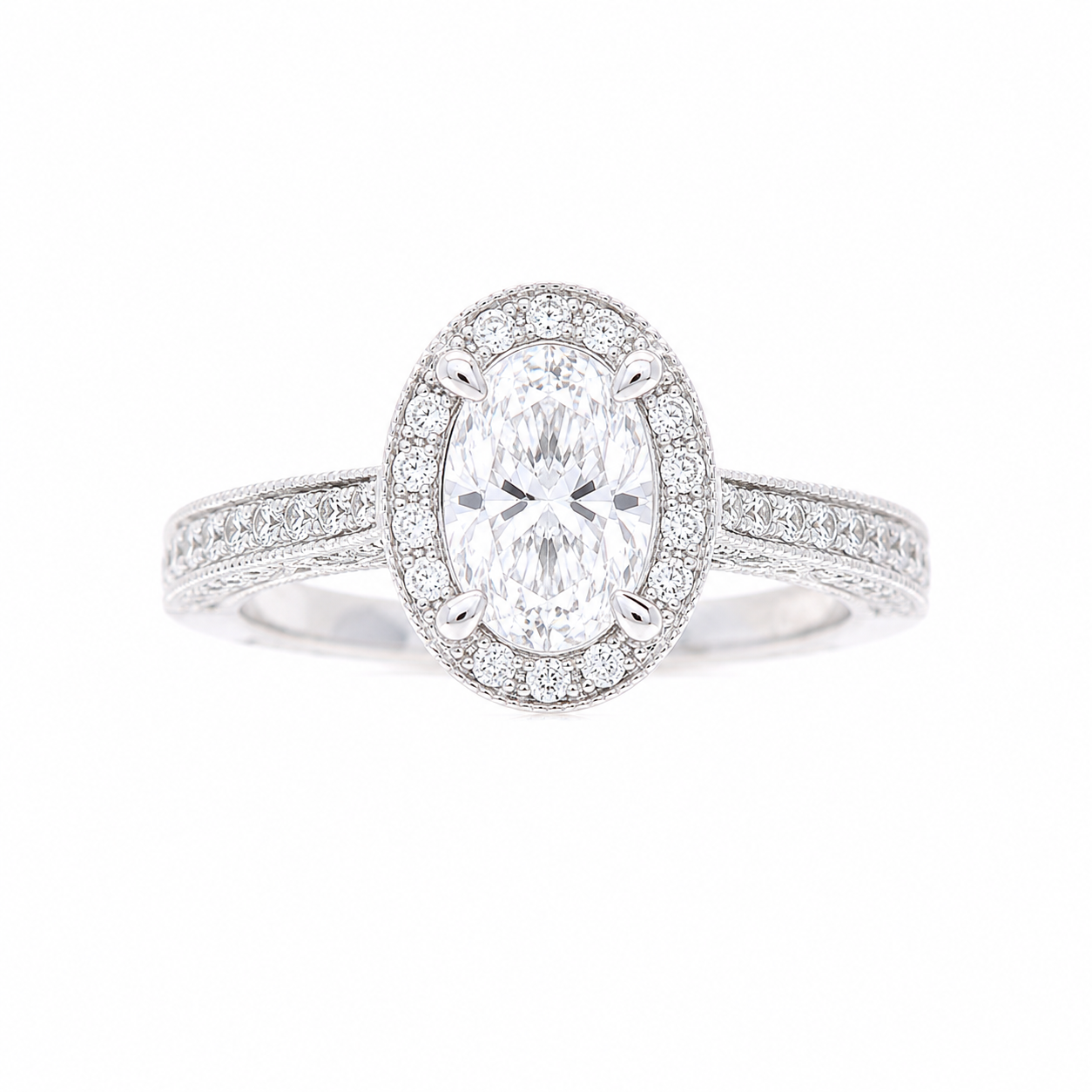 Ladies 14kt White Gold 0.41cts Diamond Engagement Ring Setting