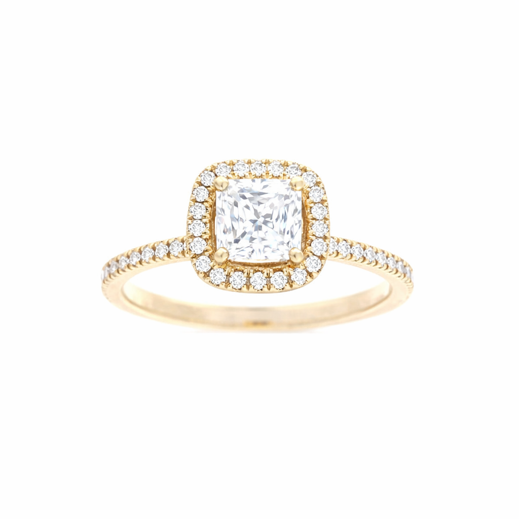 Ladies 14kt Yellow Gold 0.29cts Diamond Engagement Ring Setting By Simon G