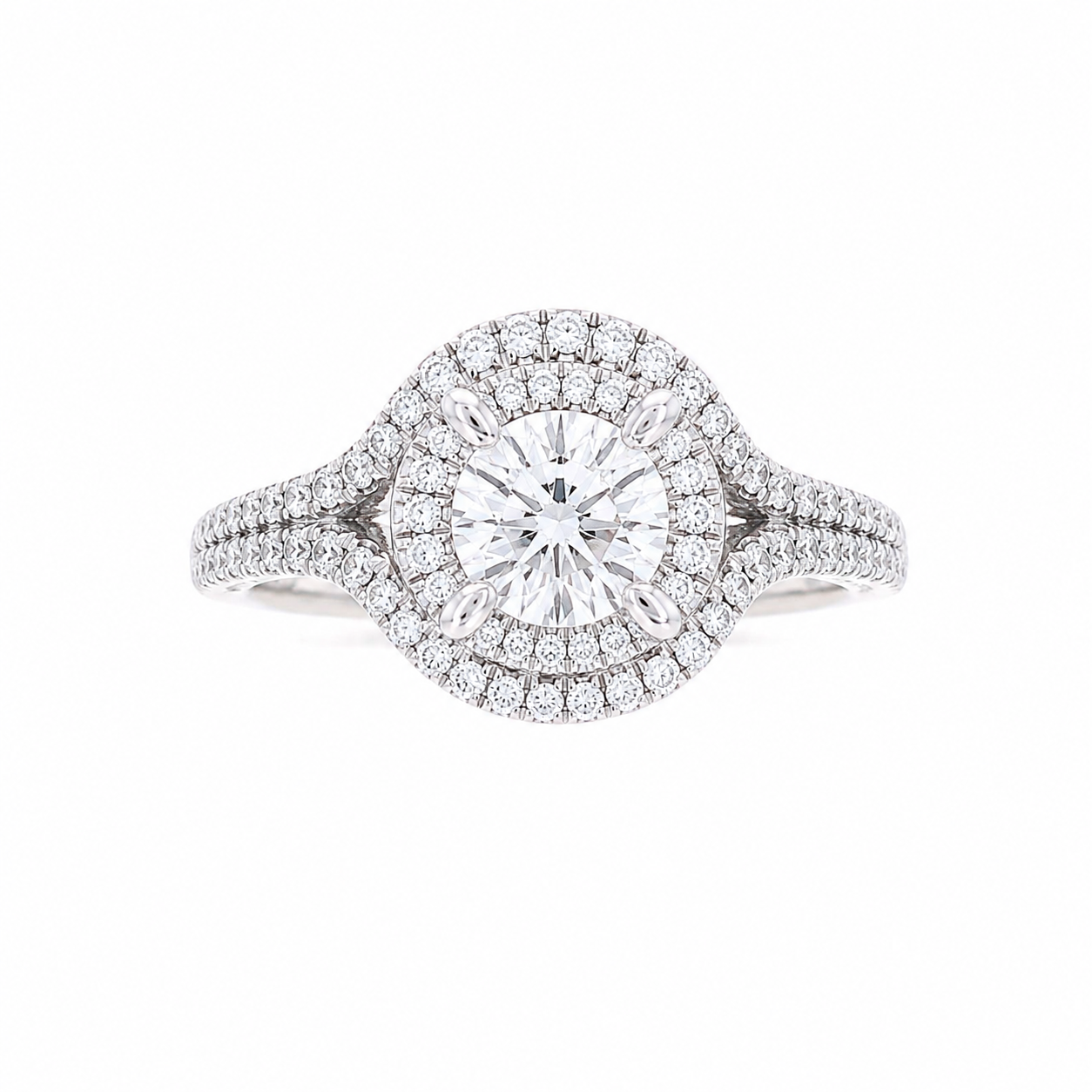 Ladies 14kt White Gold 0.38cts Diamond Engagement Ring Setting