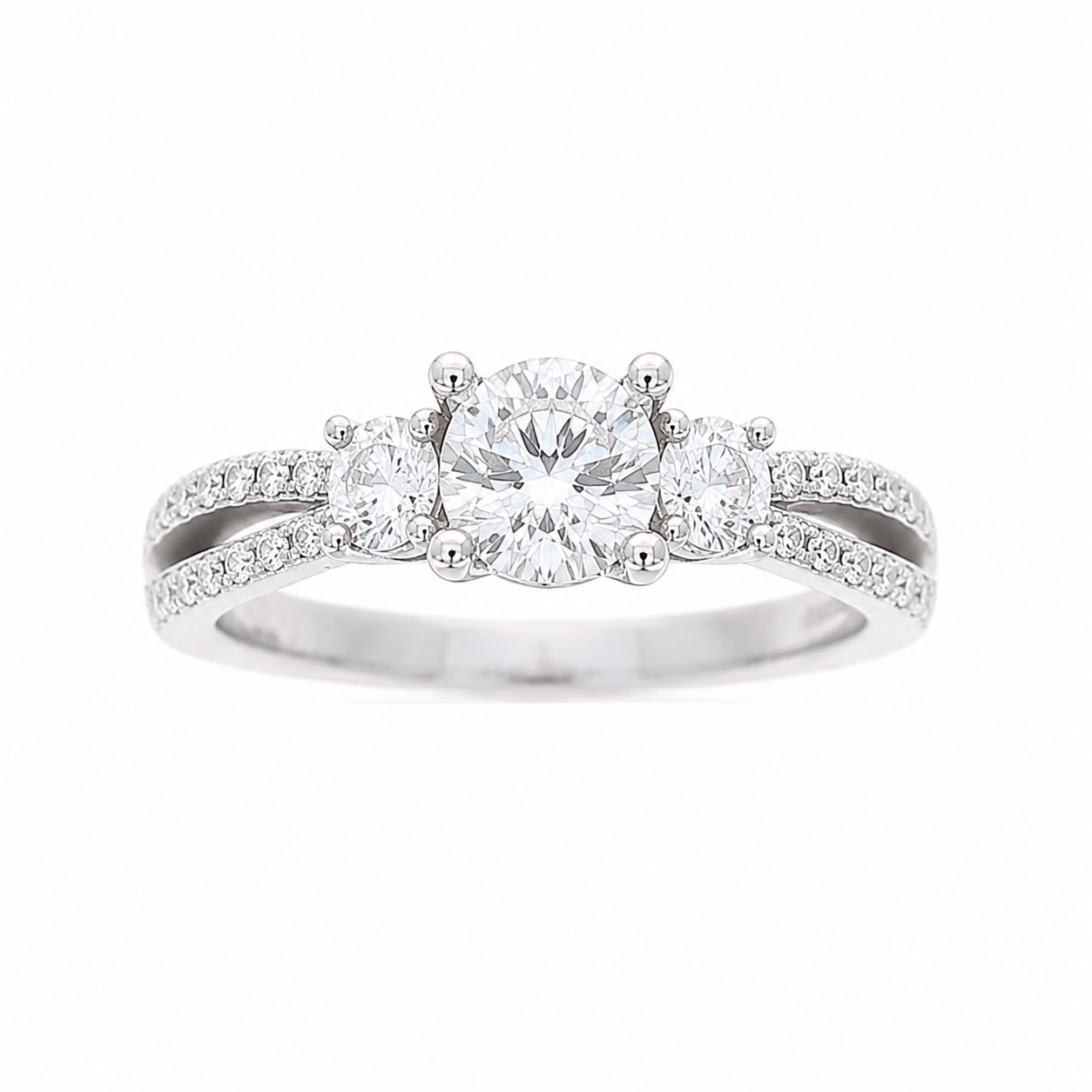 Ladies Platinum 0.44cts Diamond Engagement Ring Setting