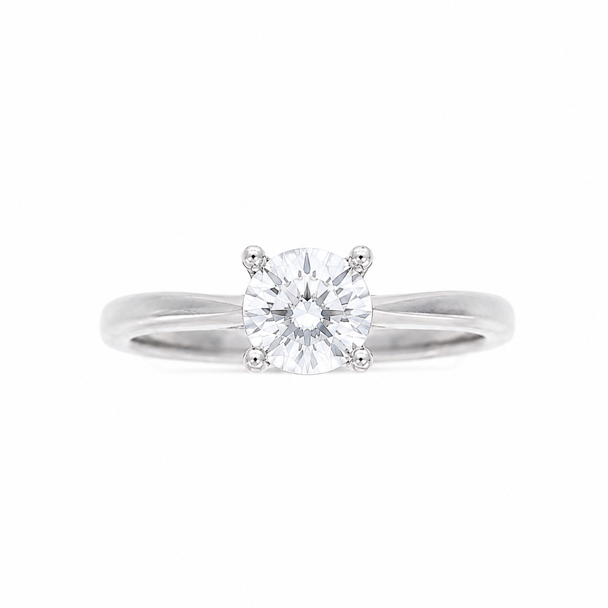 Ladies 14kt White Gold 0.06cts Diamond Engagement Ring Setting