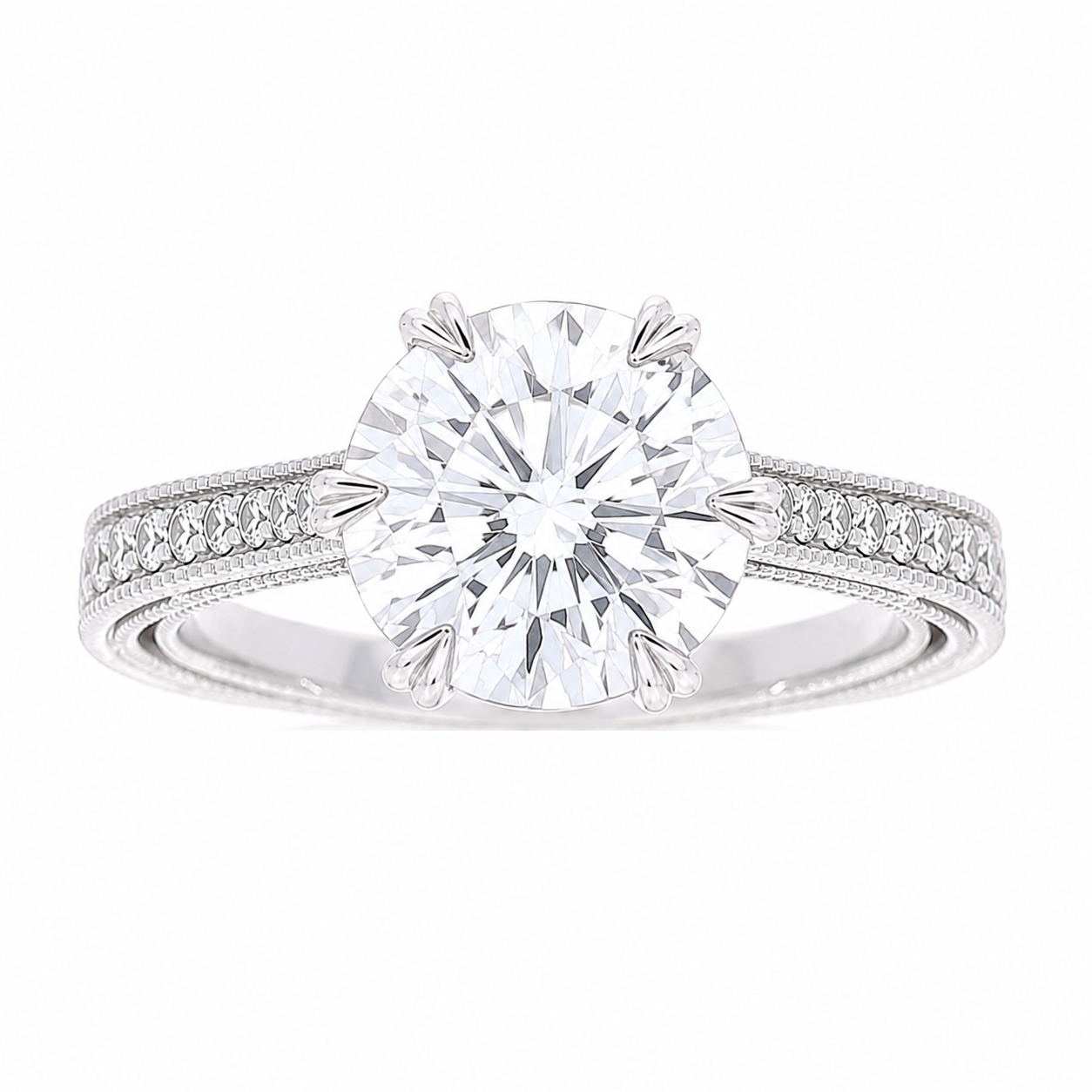 Ladies 18kt White Gold 0.22cts Diamond Engagement Ring Setting