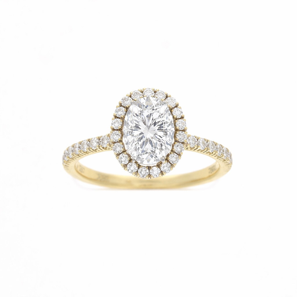 Ladies 18kt Yellow Gold 0.49cts Diamond Engagement Ring Setting By Simon G