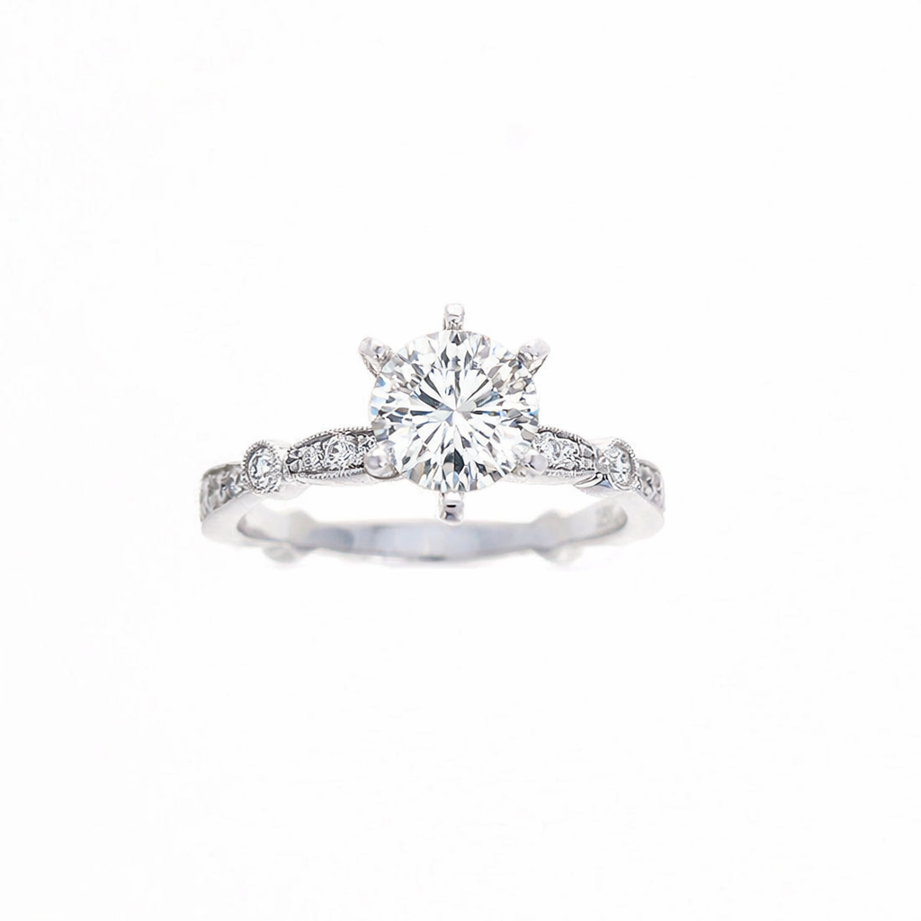 Ladies 18kt White Gold 0.30cts Diamond Engagement Ring Setting By Simon G