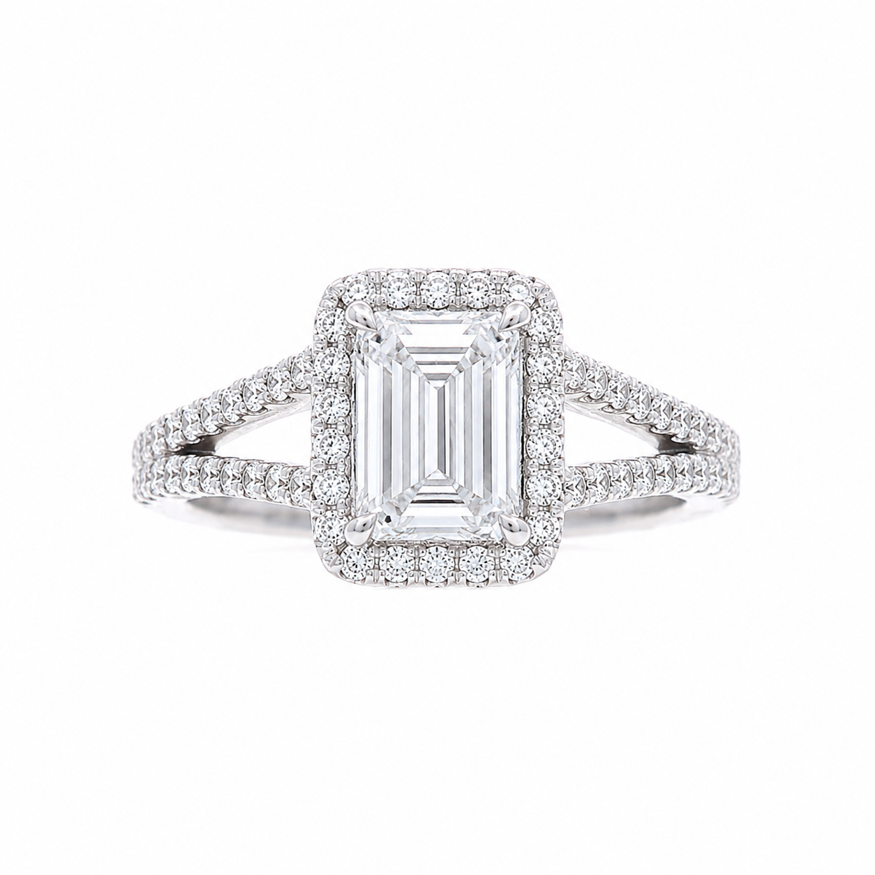 Ladies 14kt White Gold 0.45cts Diamond Engagement Ring Setting