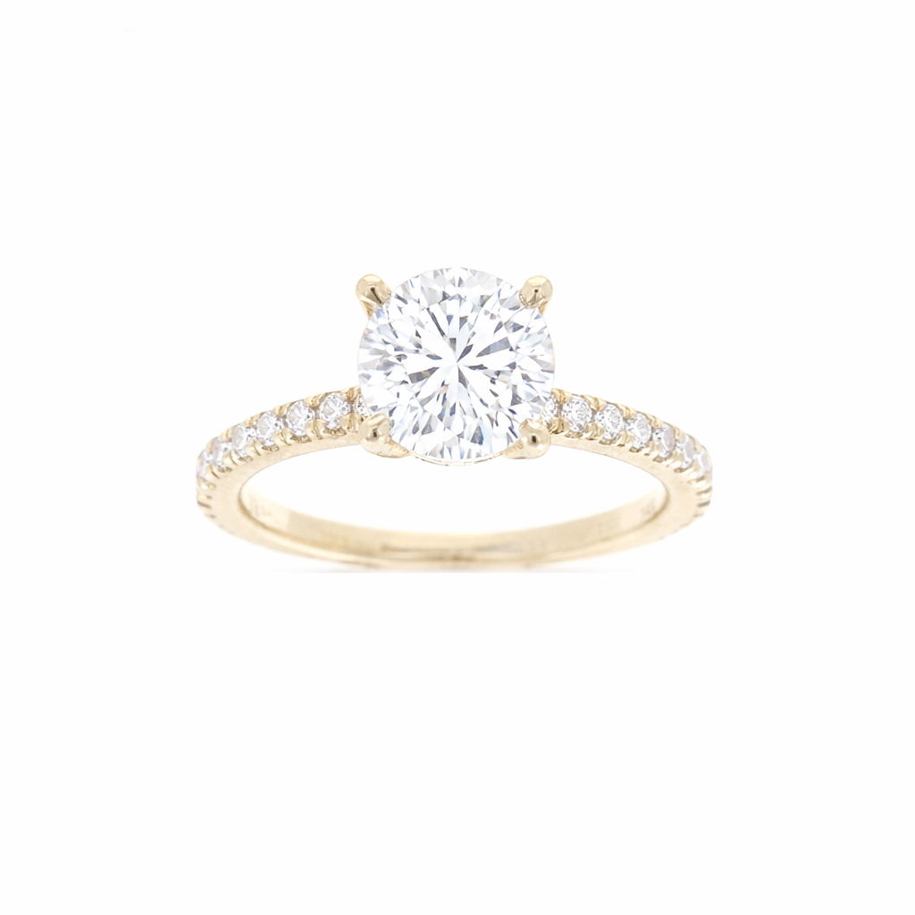 Ladies 14kt. Yellow Gold 0.26cts Diamond Engagemert Ring Setting