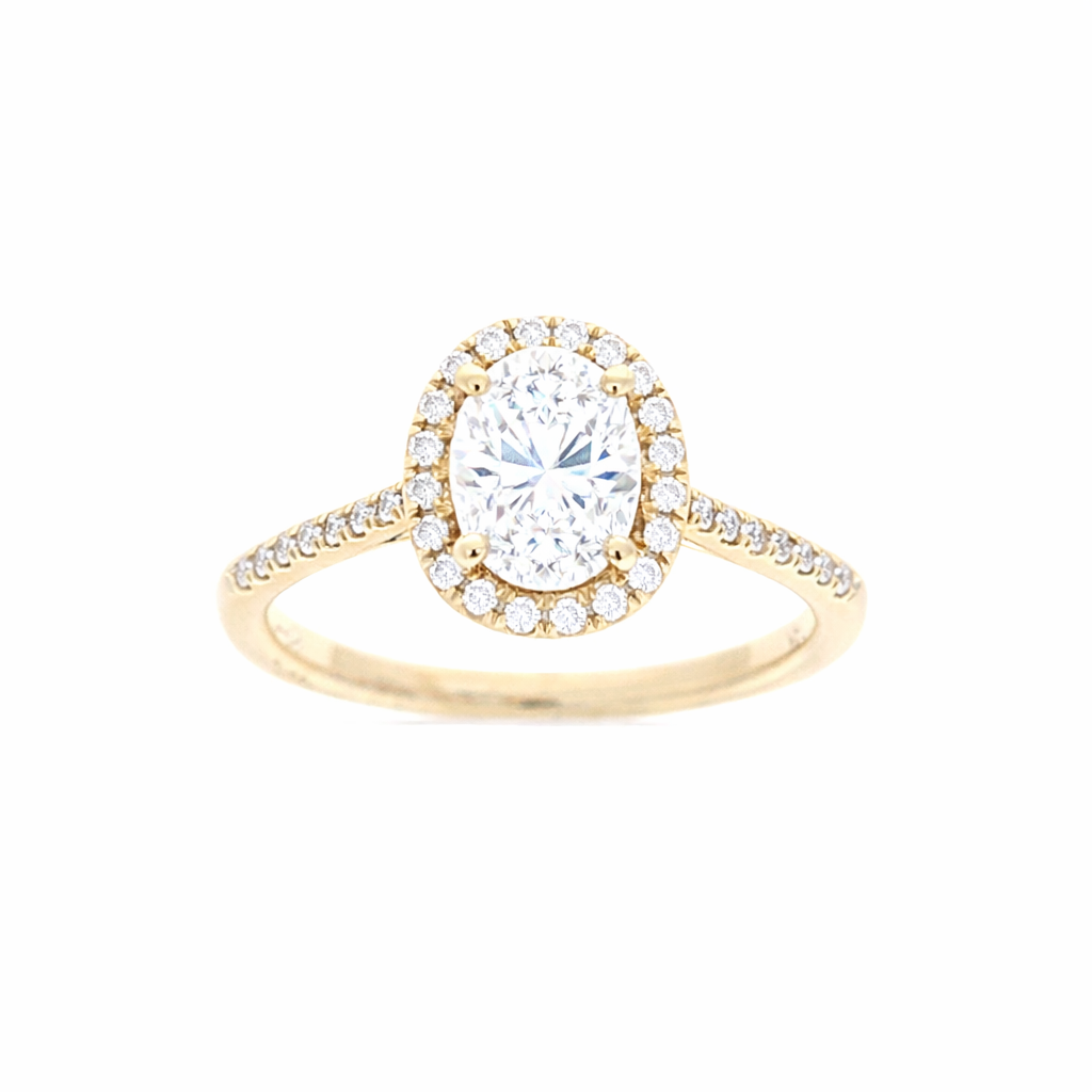 Ladies 14kt Yellow Gold 0.19cts Diamond Engagement Ring Setting