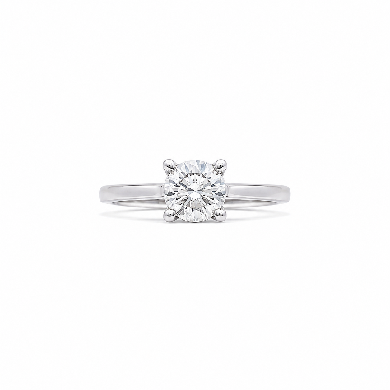 Ladies 14kt White Gold 0.06cts Diamond Engagement Ring Setting