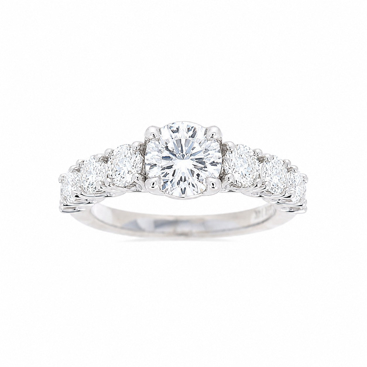 Ladies 14kt White Gold 0.91cts Diamond Engagement Ring Setting