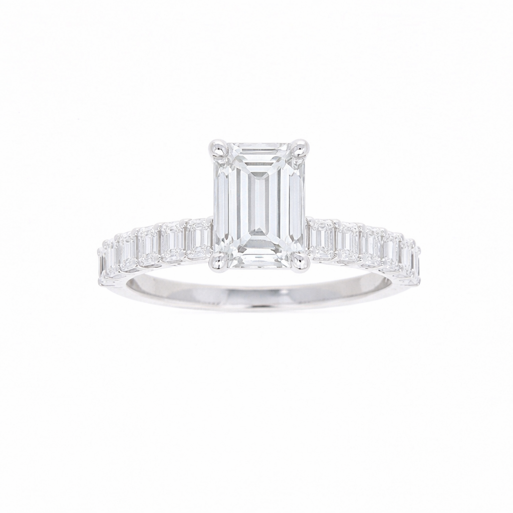 Ladies 14kt White Gold 1.10cts Diamond Engagement Ring Setting