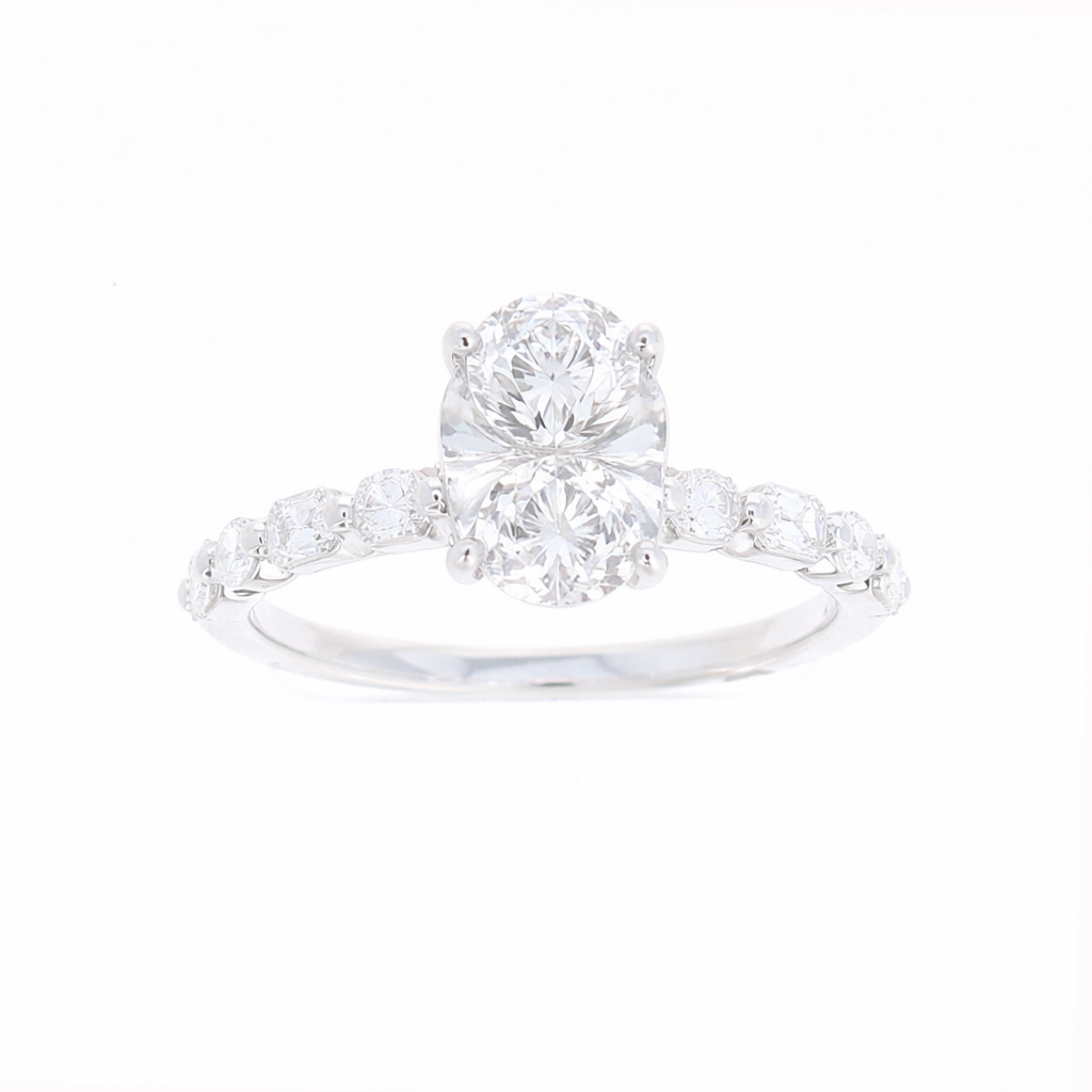 Ladies 14kt White Gold 063cts Diamond Engagement Ring Setting