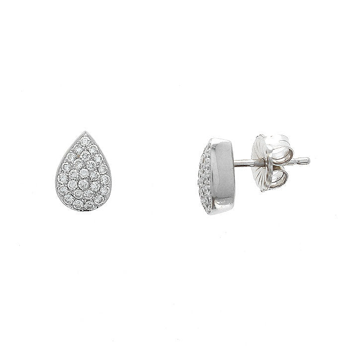 Ladies 18kt White Gold 0.52cts Diamond Earrings
